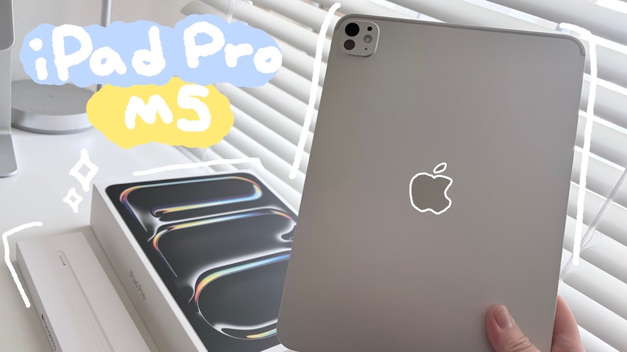 🫧 new iPad Pro M5 언박싱 + 아이패드 악세서리 추천 (키보드, 케이스, 거치대, 필름)
