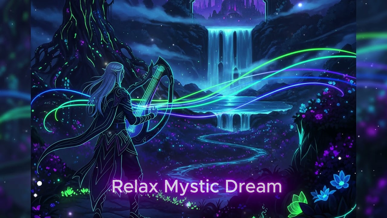 Crystal Forest - Fantasy Relaxation Dreamscape  6H  (No Ads)  Relaxing Sleep & Meditation Music