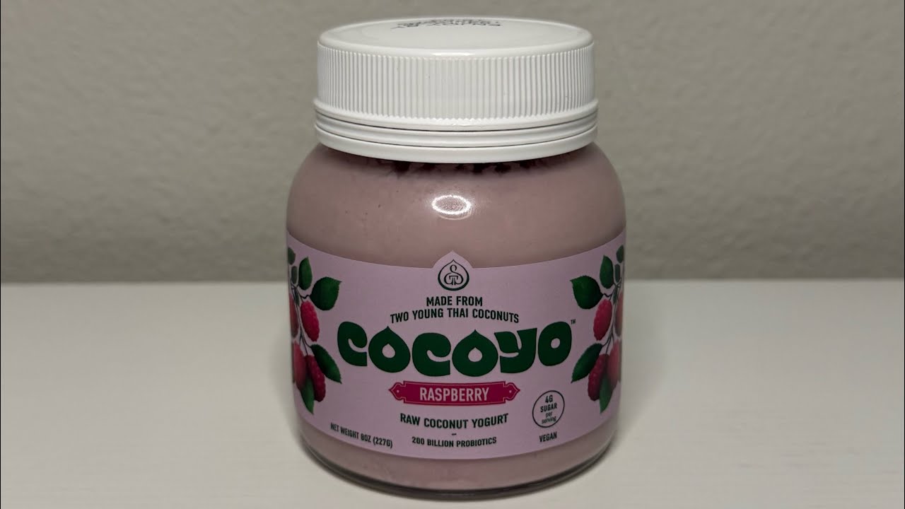 ASMR | Thai Coconut Raspberry Yogurt (Soft Eating & Whispers)