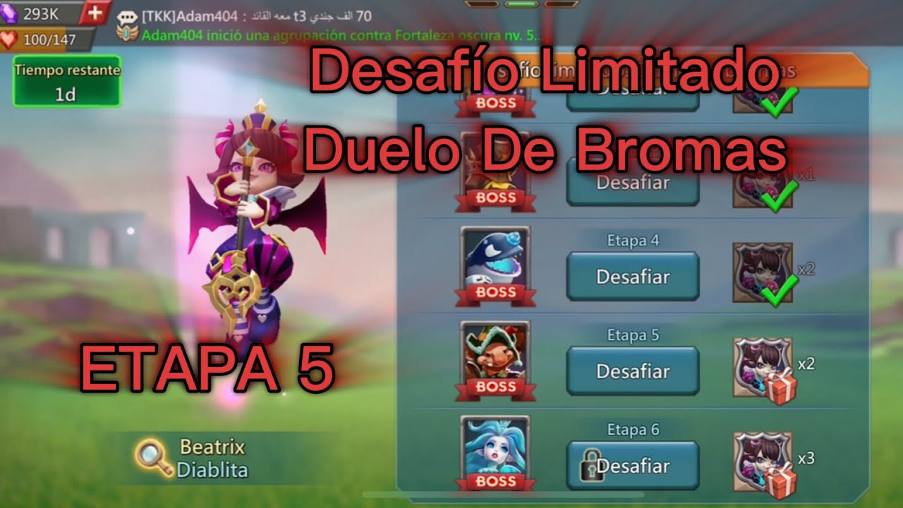 Desafío Limitado:Duelo De Bromas ETAPA 5 LORDS mobile guía en forma automática 🤩❤️‍🔥