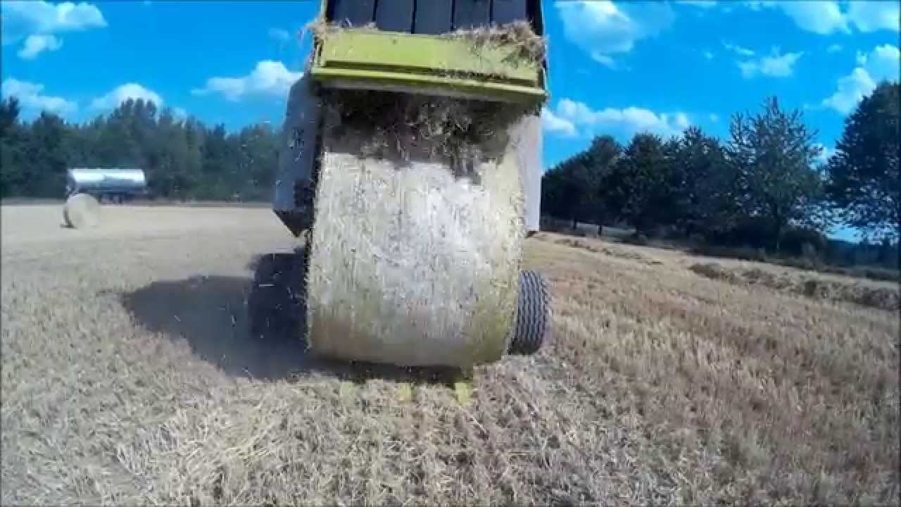 Stroh pressen mit Fendt 818 Vario & Claas Variant 280 Roto Cut [2015]