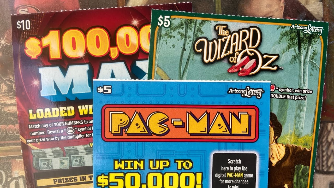 ▶️ AZ : $100,000 MAX || WIZARD of OZ || PAC-MAN #lottery #arizona #arizonalottery #scratch