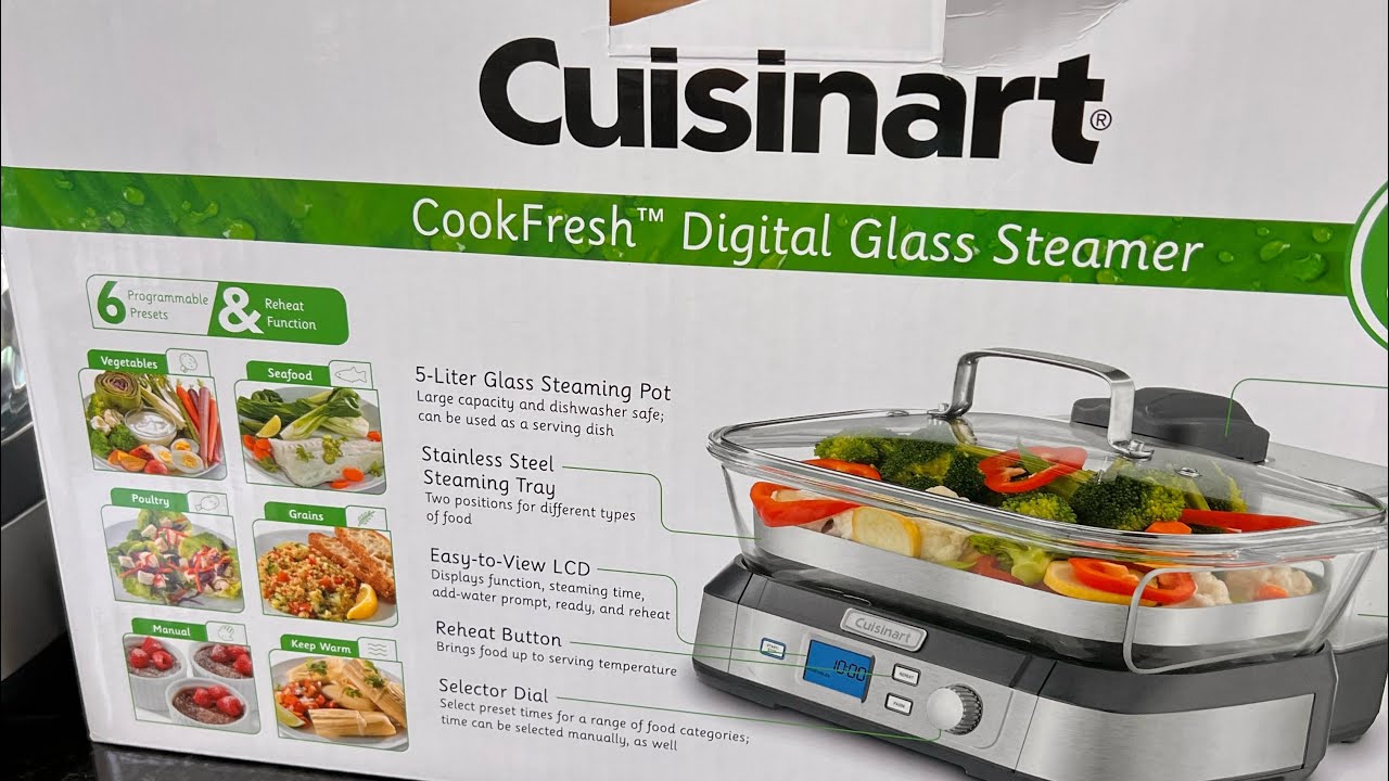 Unboxing a CUISINART DIGITAL GLASS STEAMER