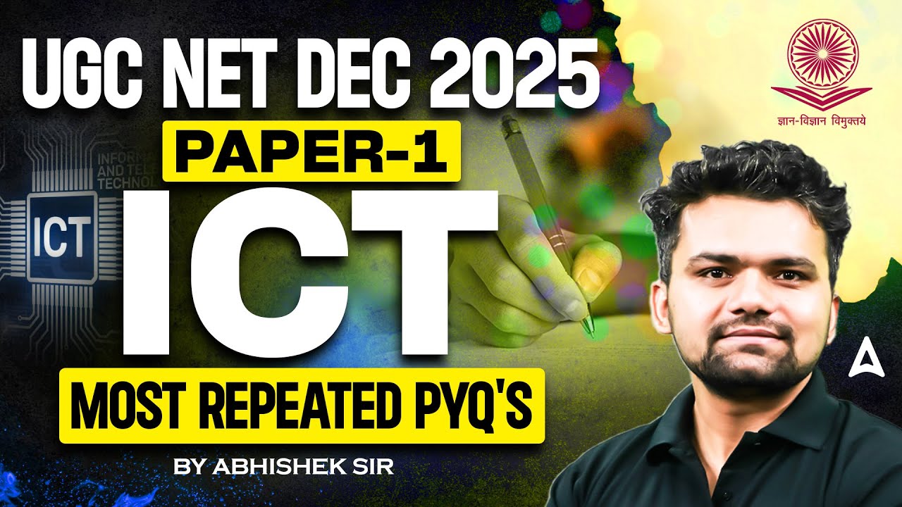 UGC NET Paper 1 ICT | UGC NET ICT Most Repeated PYQ's | UGC NET ICT Paper 1 By Abhishek Sir