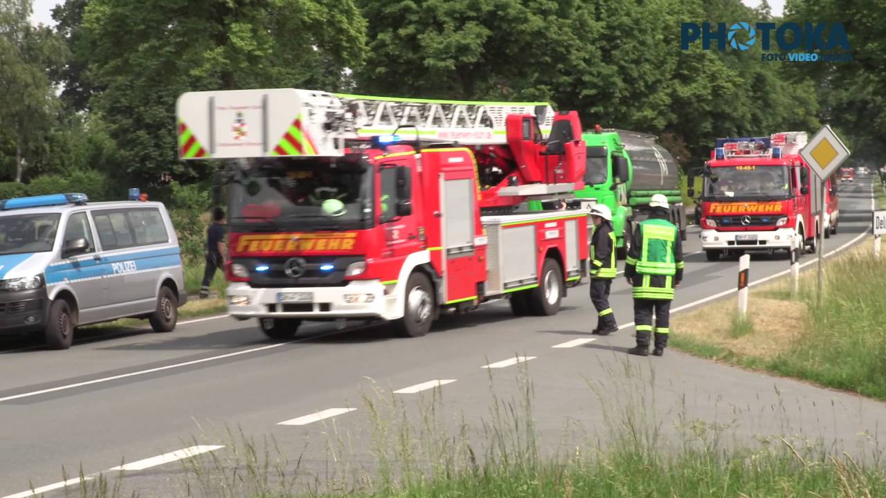 Stuhr - Brand eines Strohlager