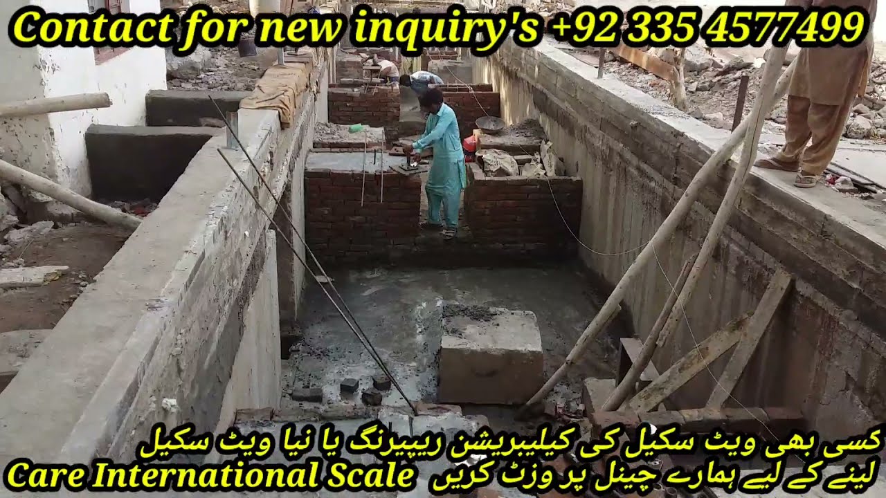 Weighbridge Truck Scale Foundation Dummy Load Cell Setting  and Installation