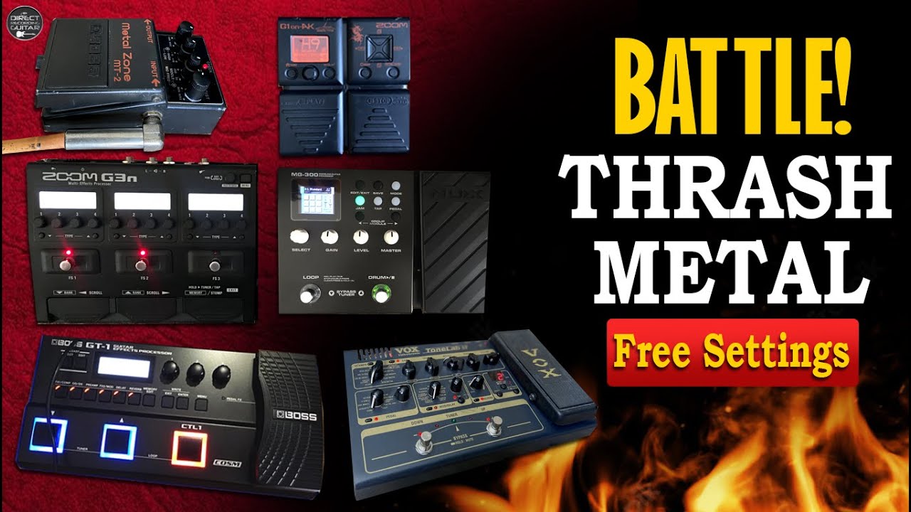 Battle! THRASH METAL GT-1, MG-300, G3n, Metal Zone, G1on, Tonelab ST