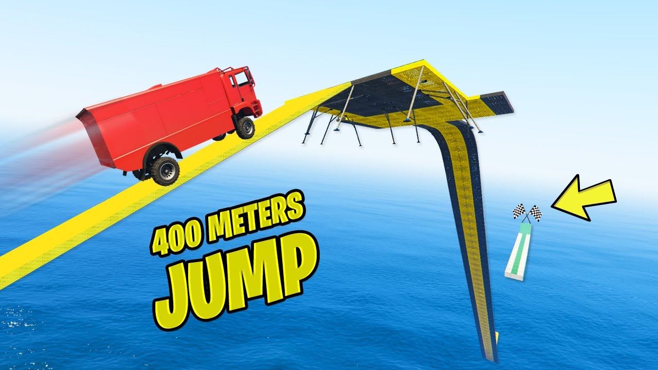 IMPOSSIBLE *400 METERS* TRUCK JUMP CHALLENGE PARKOUR