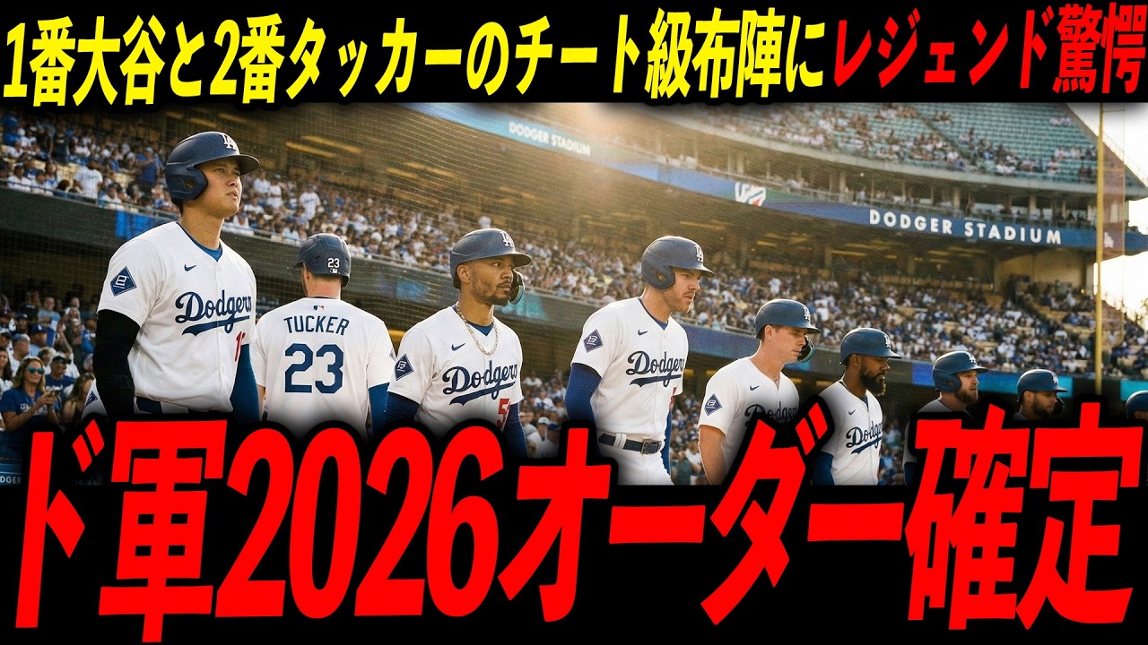 【大谷翔平】残酷すぎる新打線の暴力性！ドジャースの完璧な殺人オーダーにレジェンド驚愕
