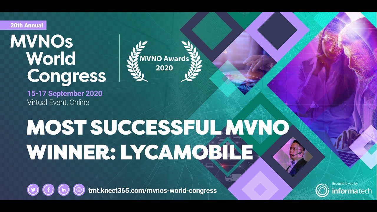 Lycamobile wins Most Successful MVNO 2020 &ndash; acceptance video