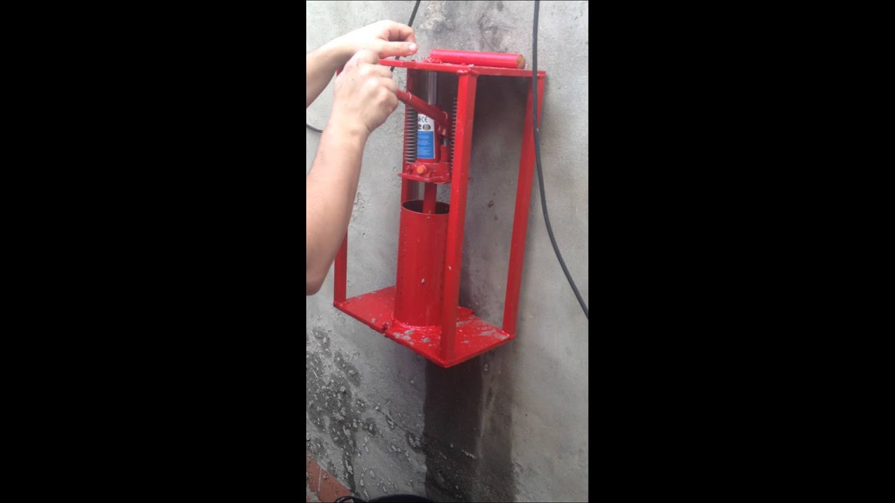 Maquina briquetas casera
