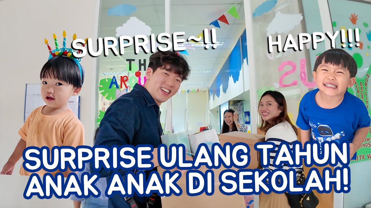 REAKSI ANAK PERTAMA KALI UCAPIN ULANG TAHUN DI SEKOLAH!