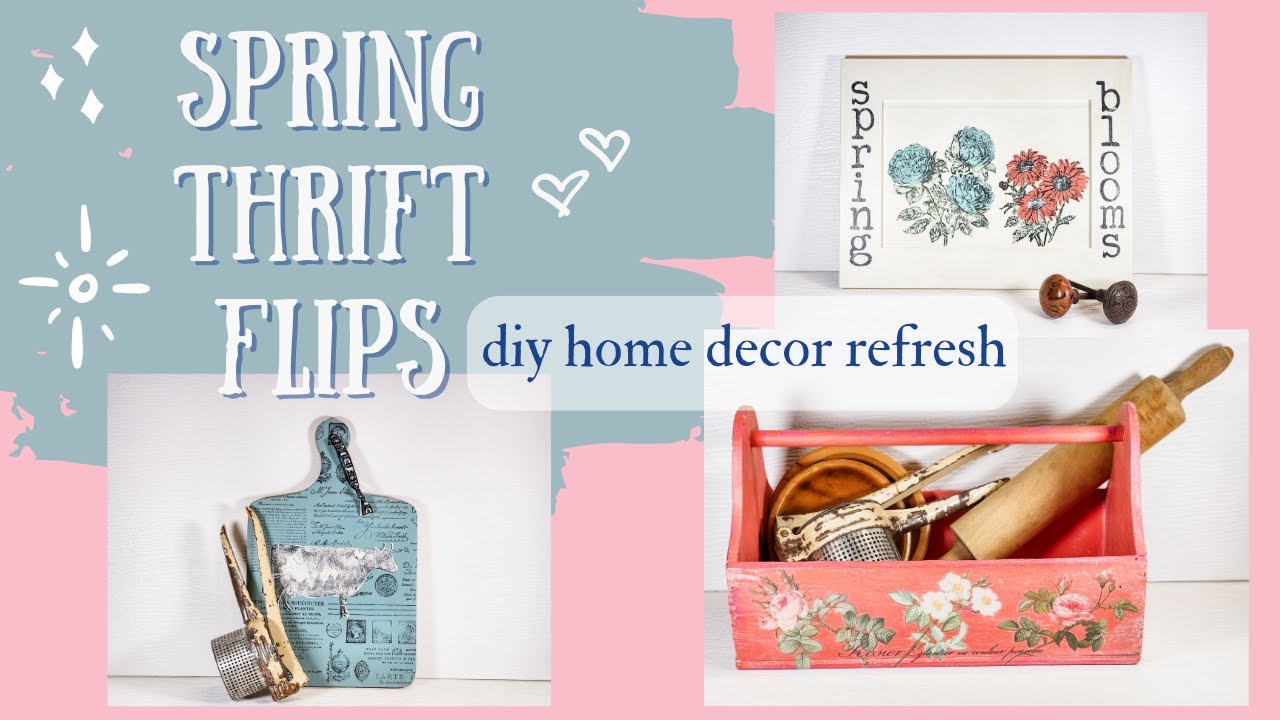 🌸 Spring Thrift Flips: Easy DIY Home Decor with Dixie Belle & IOD!