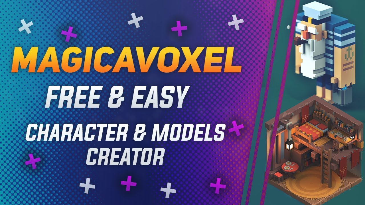 FREE & EASY CHARACTER & MODELS CREATOR - MagicaVoxel