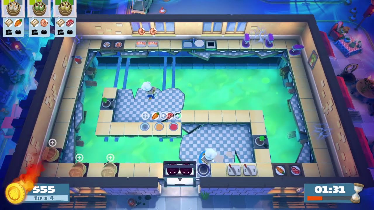Overcooked! 2 Night of the Hangry Horde - (Kevin 2) - 4 Star Solo