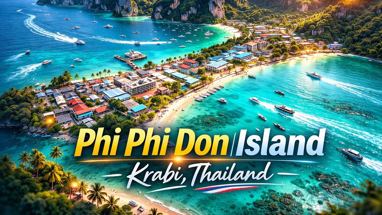 Phi Phi Don Island | Krabi, Thailand &mdash; 4K Drone Video (2026)