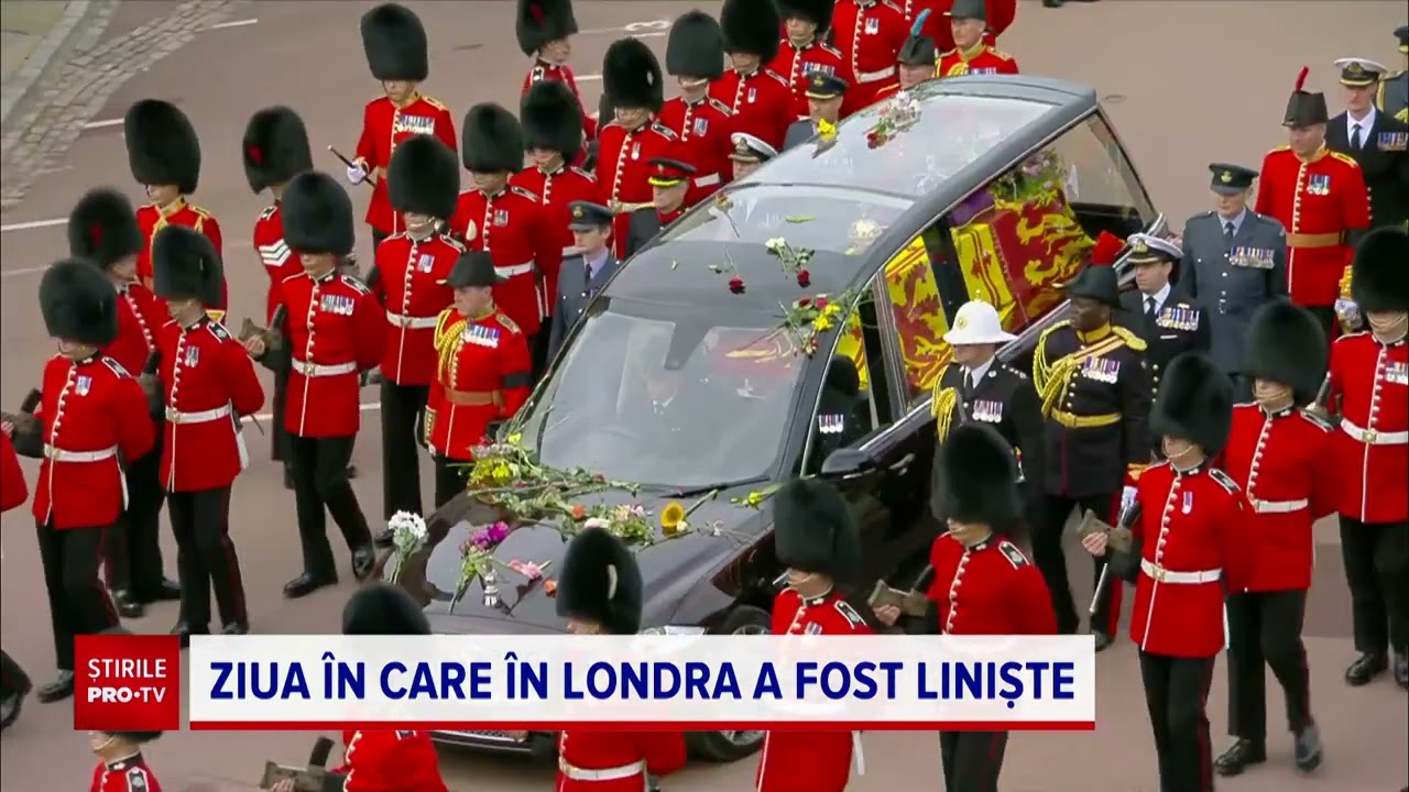 Liniște solemnă la înmormântarea reginei Elisabeta a II-a