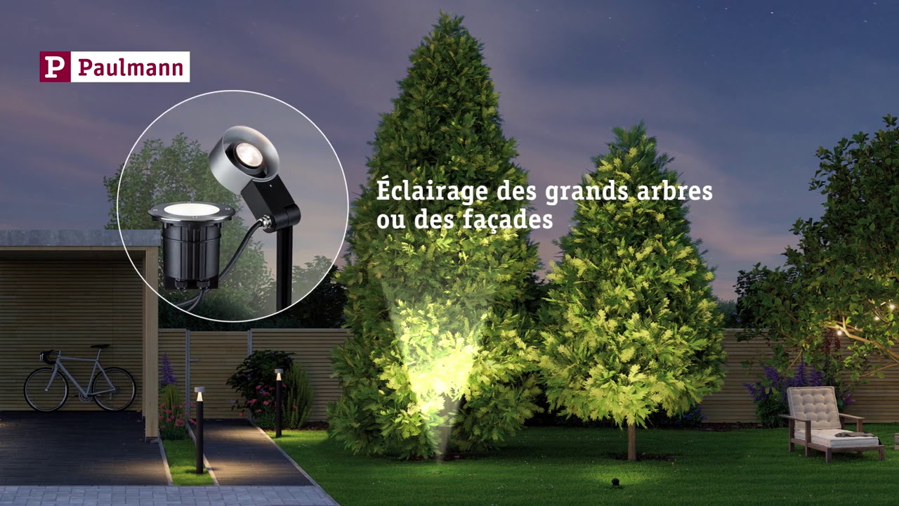 Système Paulmann Plug & Shine LED pour l'éclairage extérieur du jardin