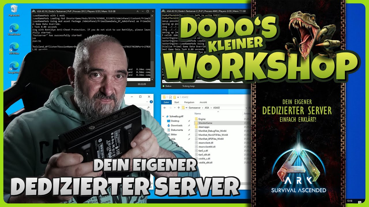 ARK Survival Ascended Server erstellen | Installation ohne Manager Tools | Dedizierter Server