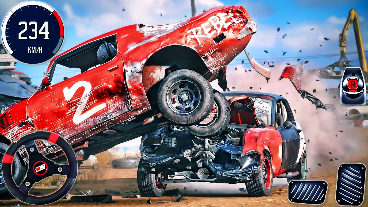 Real Car Racing Wreckfest 2 Simulator 3D - Extreme Race Car Crash Beam Derby - PC GamePlay