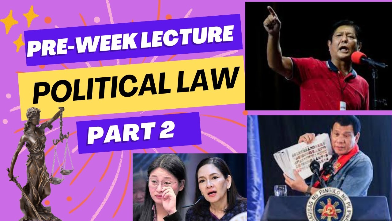 PRE-WEEK LECTURE IN POLITICAL LAW PART 2