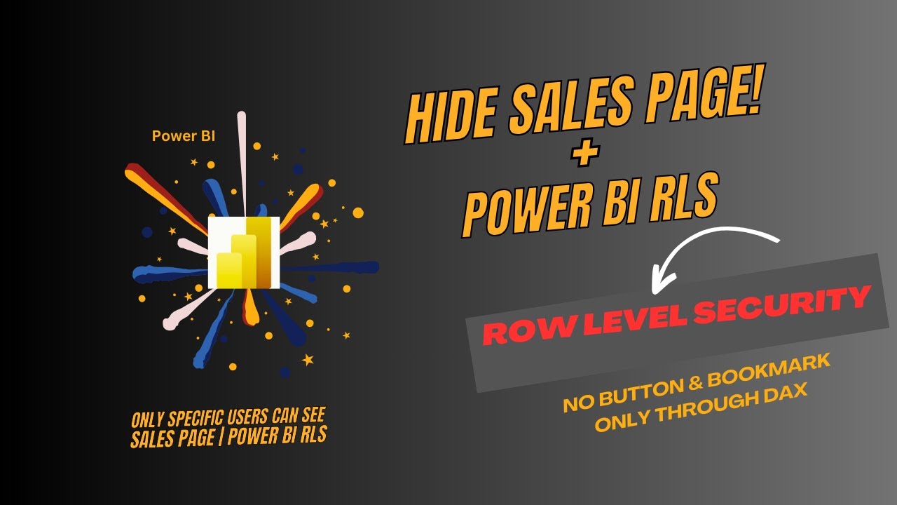 Power BI RLS + Page-Level Security | Hide Sales Page for Specific Users | Step by Step Tutorial