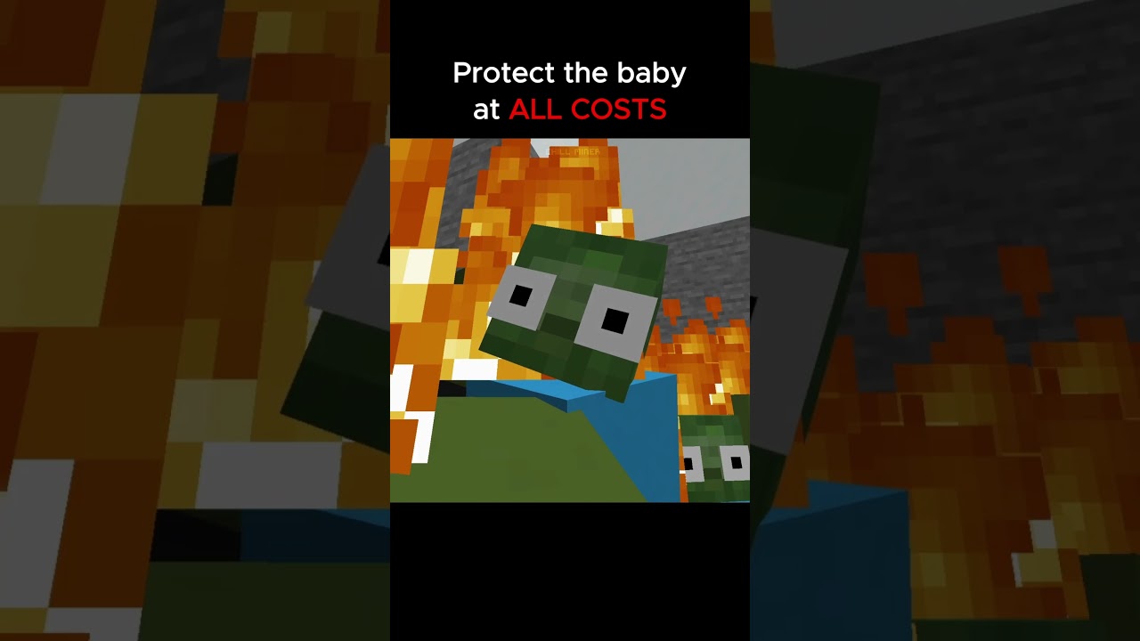 Cute baby zombie escaped
