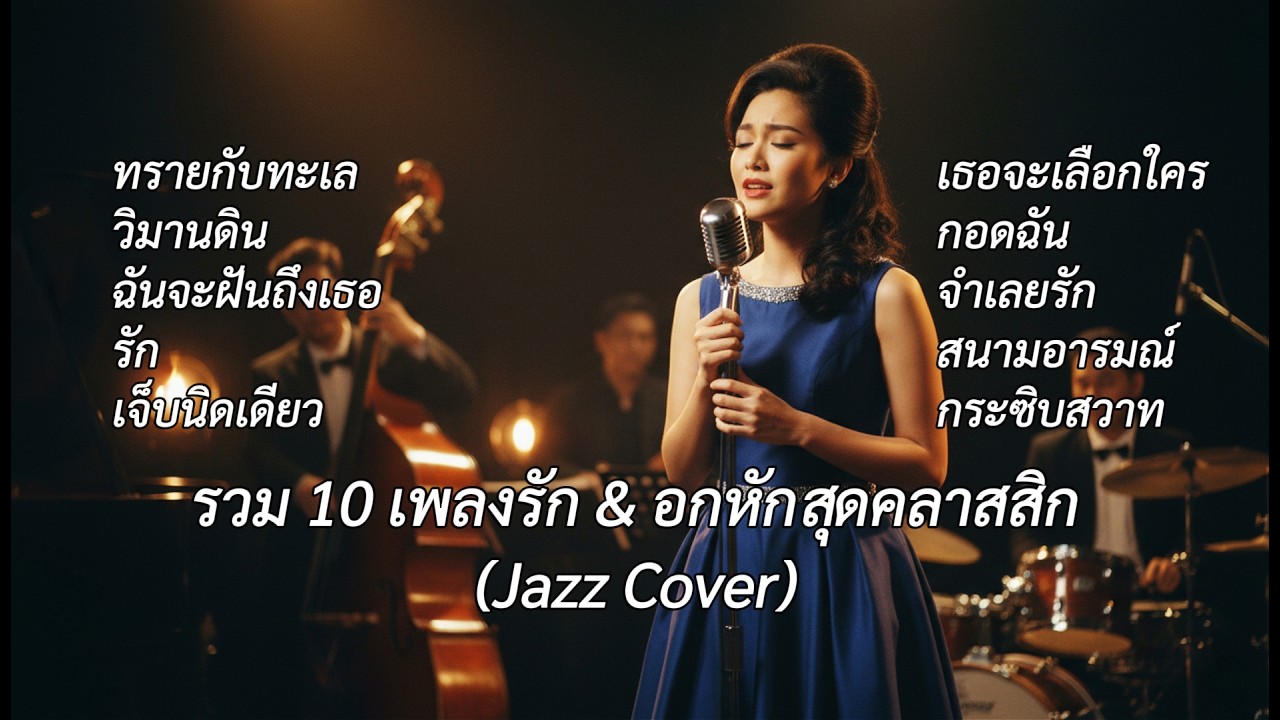 รวม 10 เพลงรัก & อกหักสุดคลาสสิก (Jazz Cover) | เพลงอมตะฟังต่อเนื่อง ฟังตอนทำงาน ฟังก่อนนอน ฟังยาวๆ