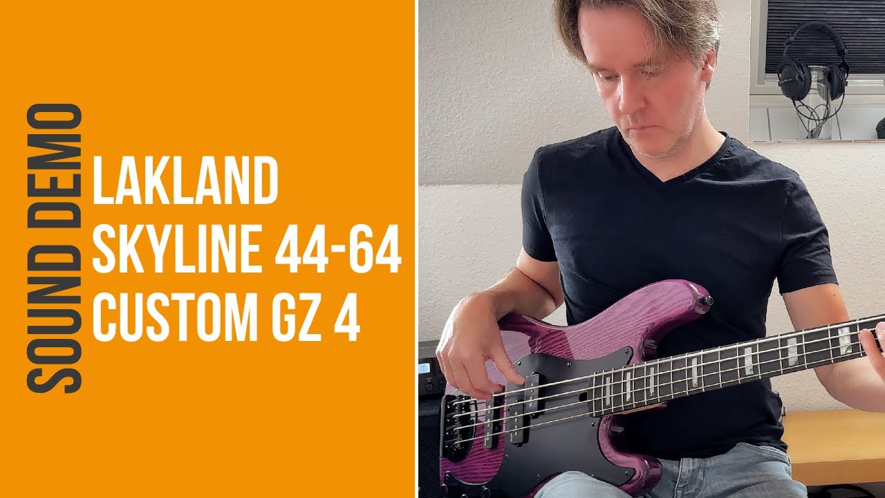 Lakland Skyline 4464 Custom GZ 4 - Sound Demo (no talking)