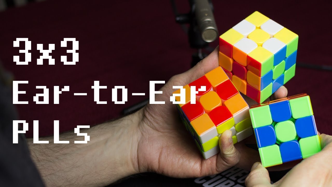 ASMR 3x3 Ear-to-Ear PLLs | Cubing ASMR