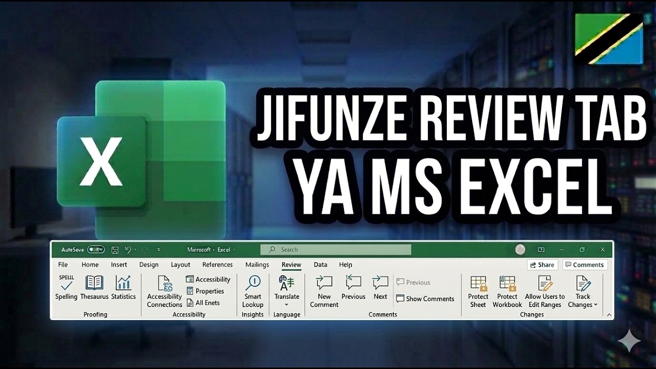 Jinsi ya Kulinda na Kuhakiki Kazi na Excel: Review Tab Tutorial (Protect Sheet & Comments) office