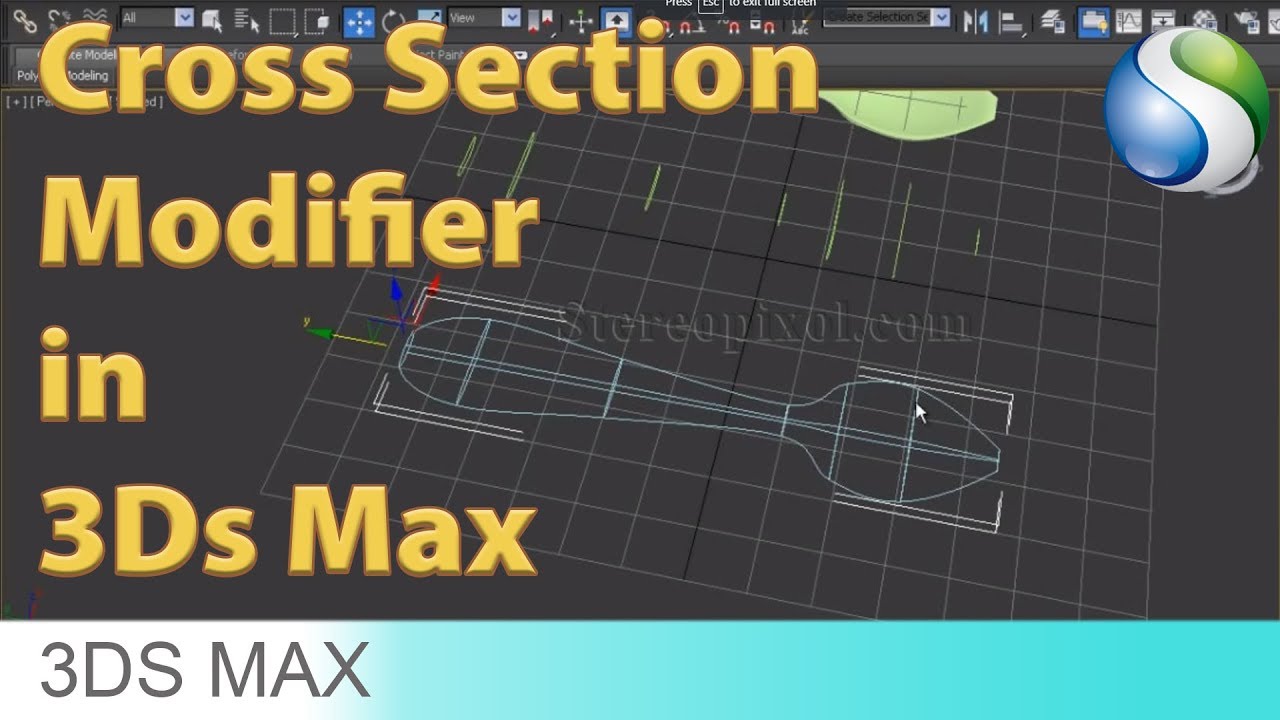 Cross Section Modifier in Autodesk 3Ds Max Tutorial
