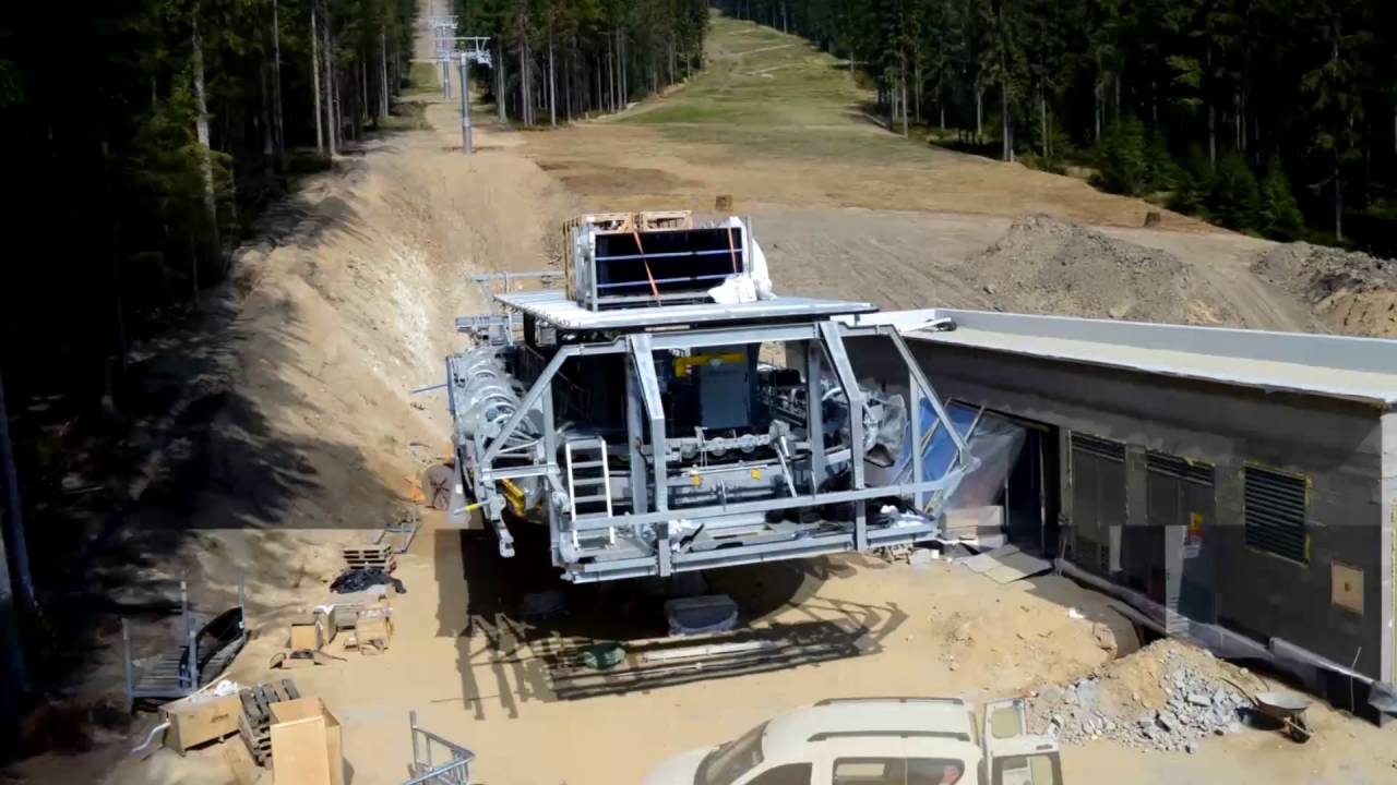Stavba nové 6-ti sedačkové lanovky Hofmanky Express