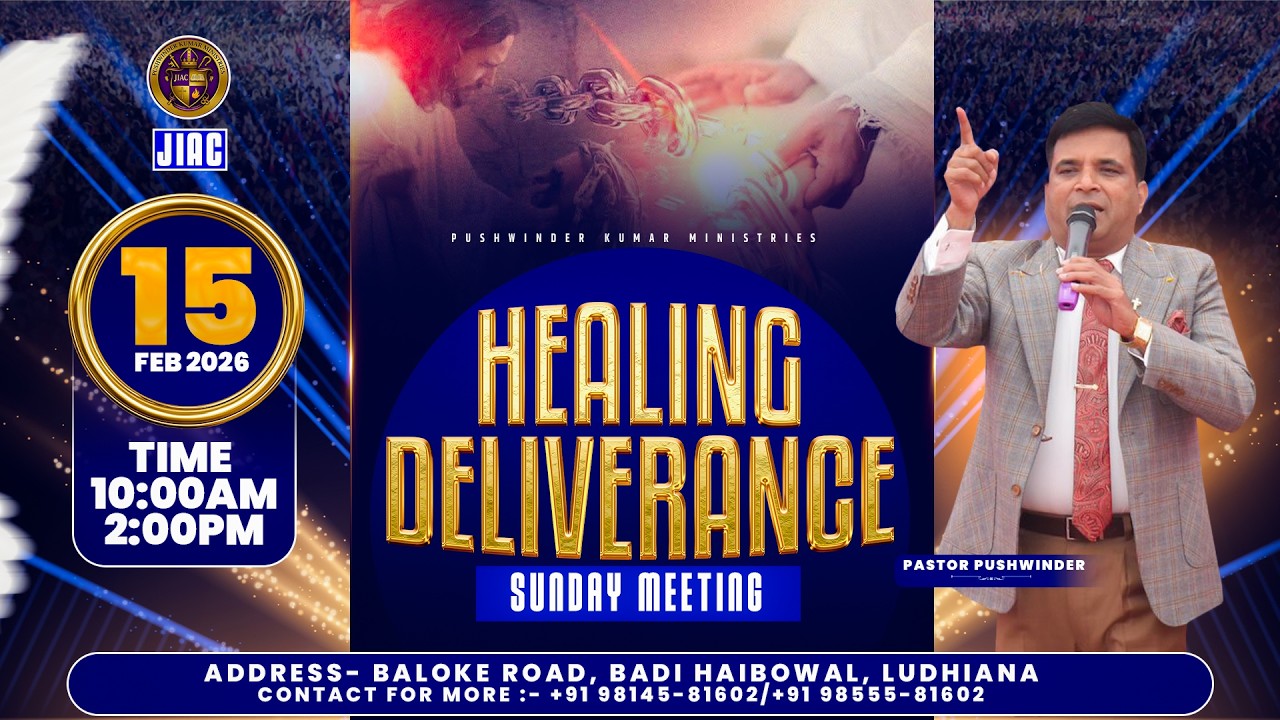✨ SUNDAY PRAYER SERVICE✨|Ps.Pushwinder | 15/02/25 | Pushwinder Kumar Ministries