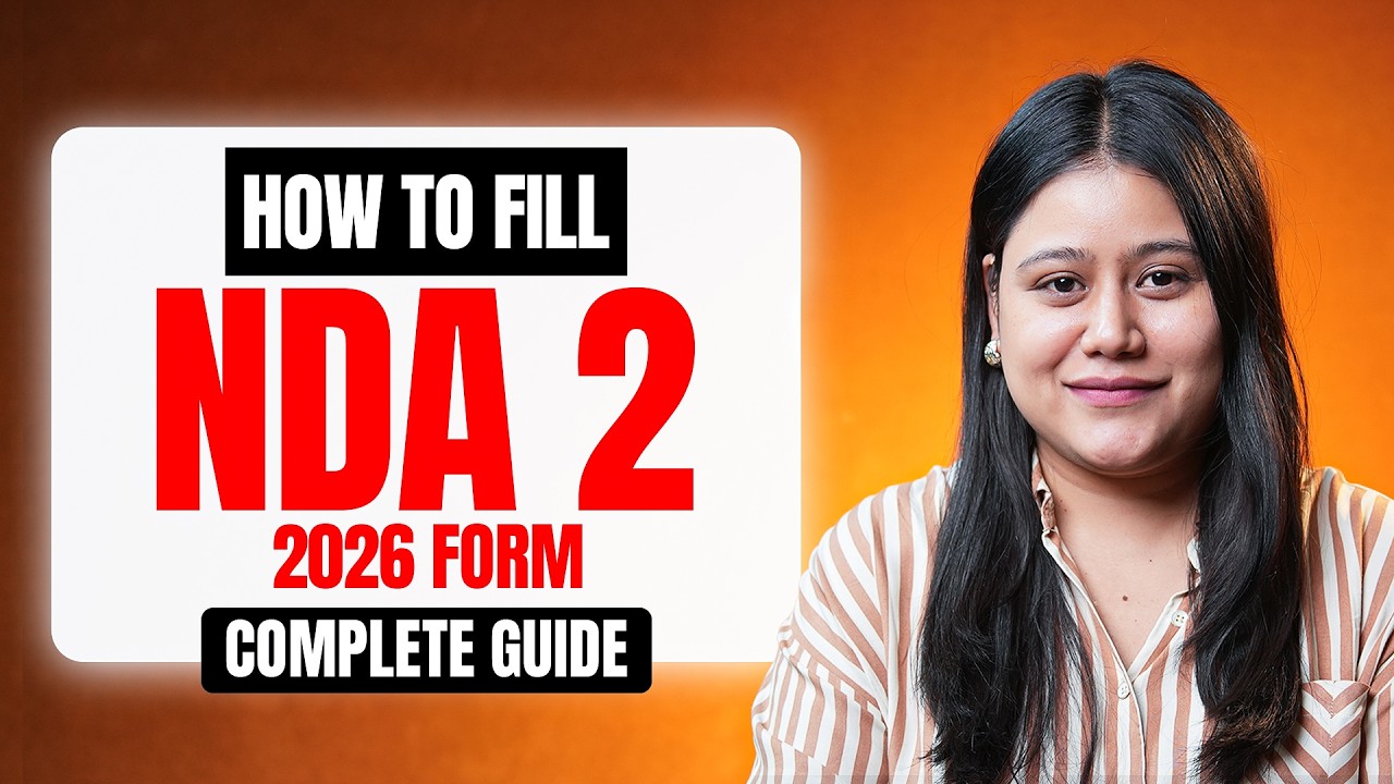 UPSC NDA 2 2026 Form Fill Up Complete Process 🔥 | NDA Registration Guide