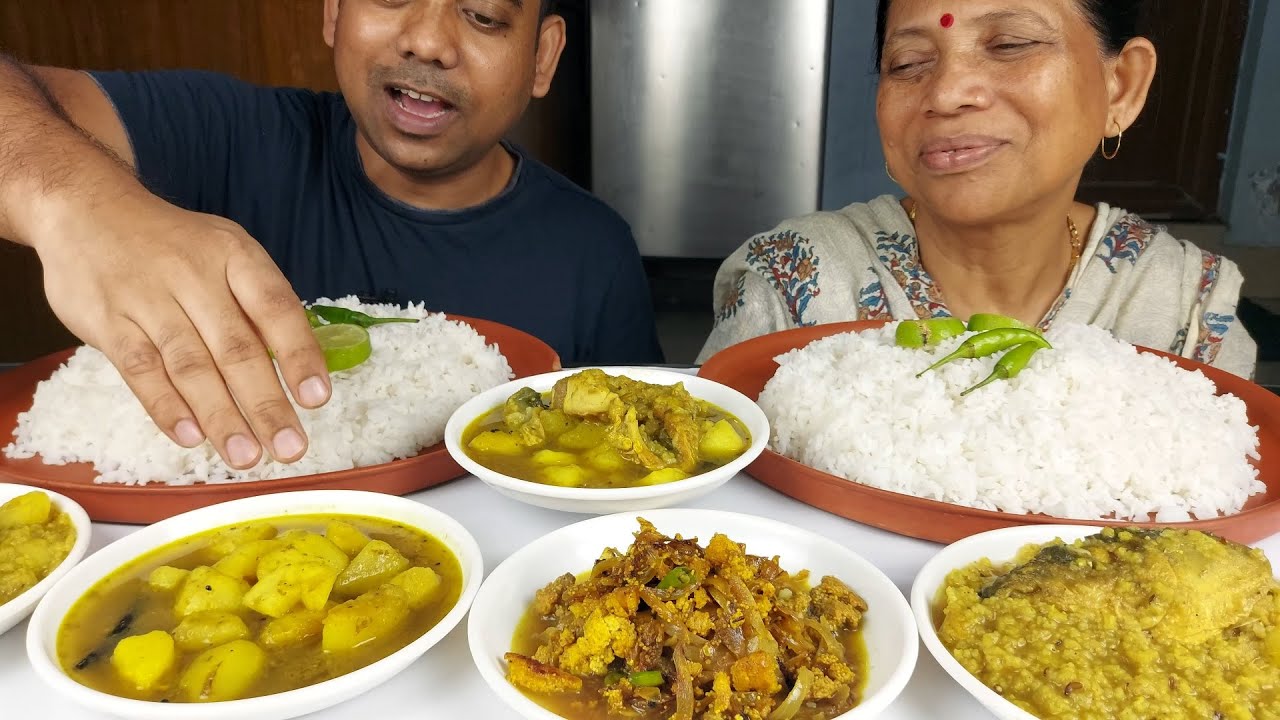 FOOD EATING SHOW , FISH AND RICE MUKBANG DELICIOUS LUNCH