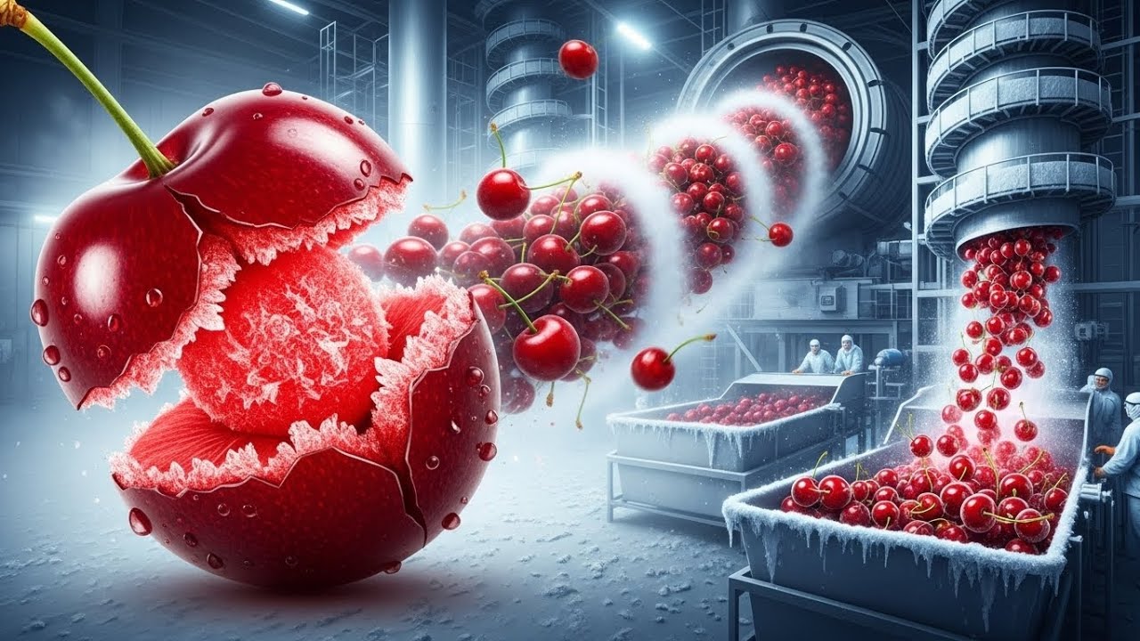 Inside a Modern Cherry Processing Factory: From Fresh Cherries to Frozen Products