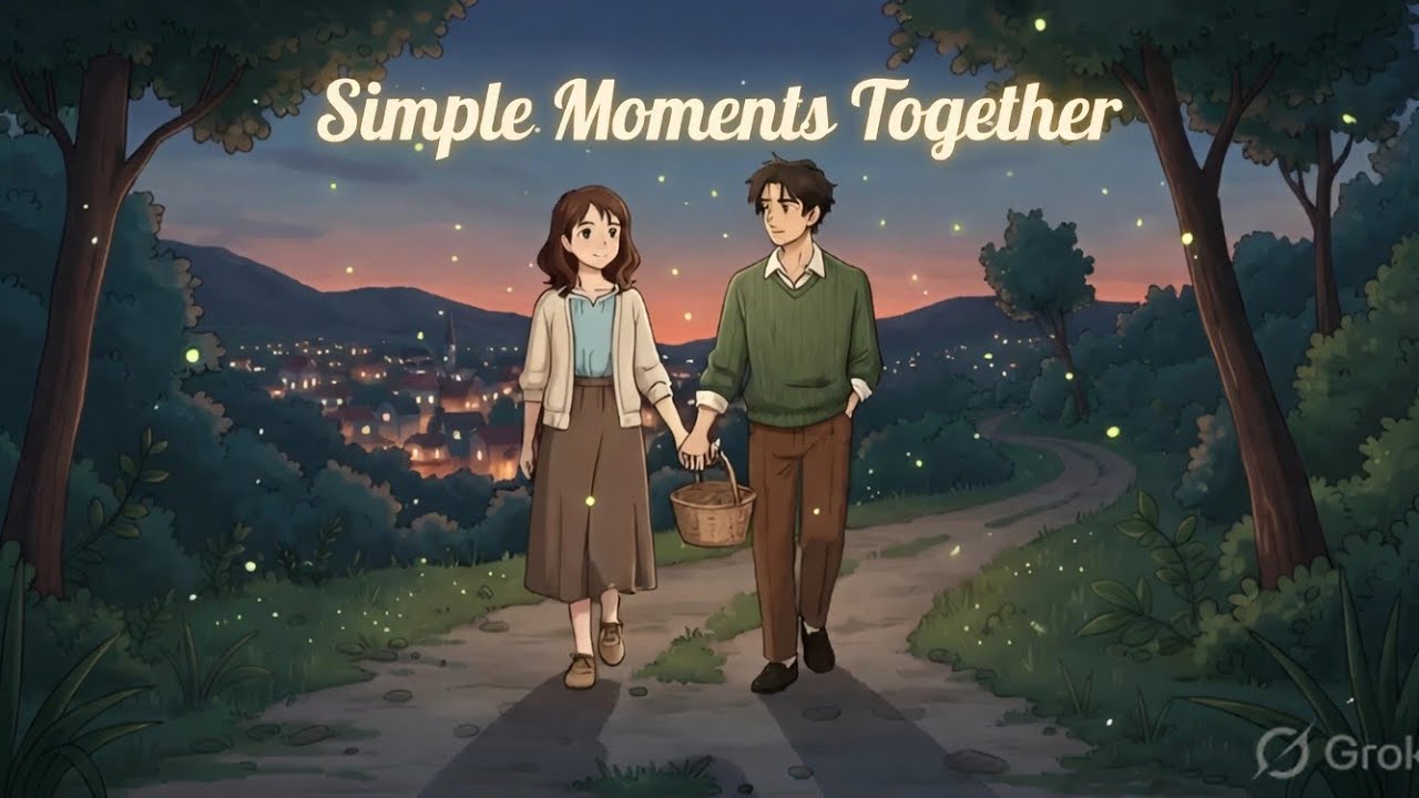 A quiet walk, soft fireflies, and the person who makes your heart feel at home.” 💫❤️