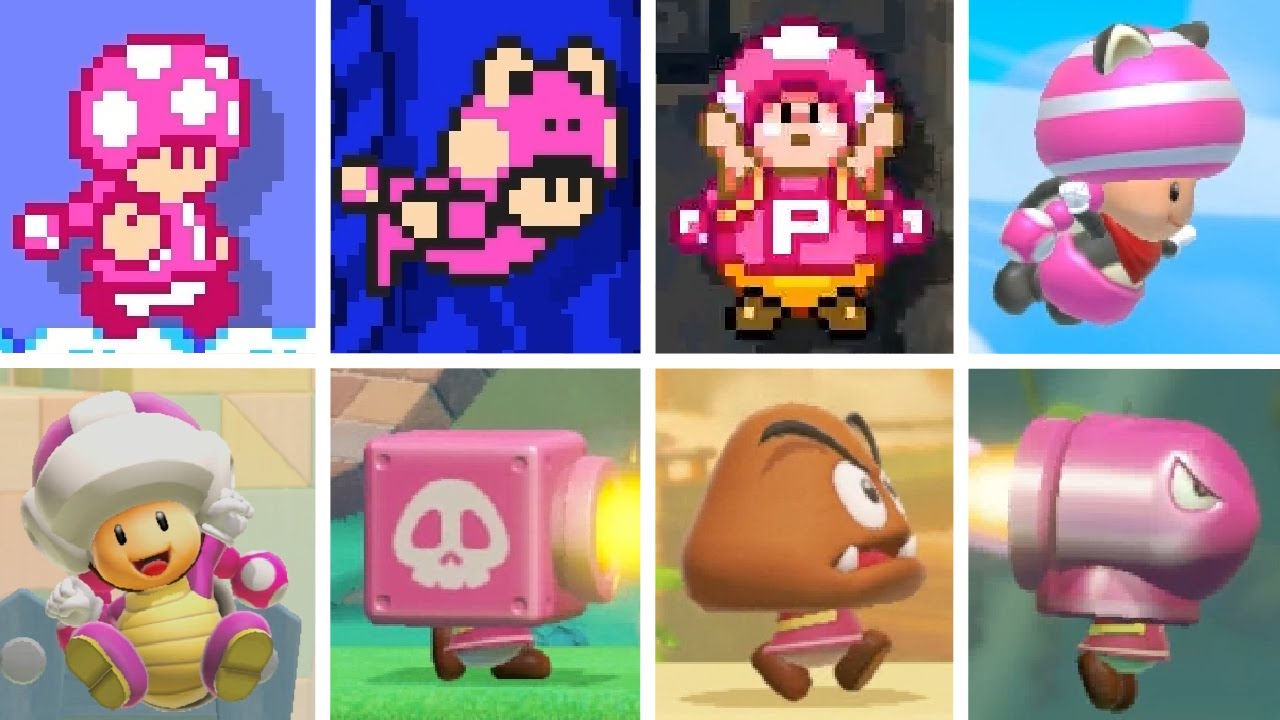 Super Mario Maker 2 - All New Toadette Power-Ups