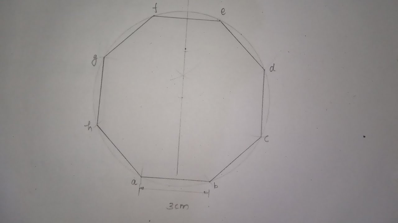 Octagon (अष्टभुज) कैसे बनाये //Engineering Drawing-I Polytechnic 1st semester All Engineering Branch