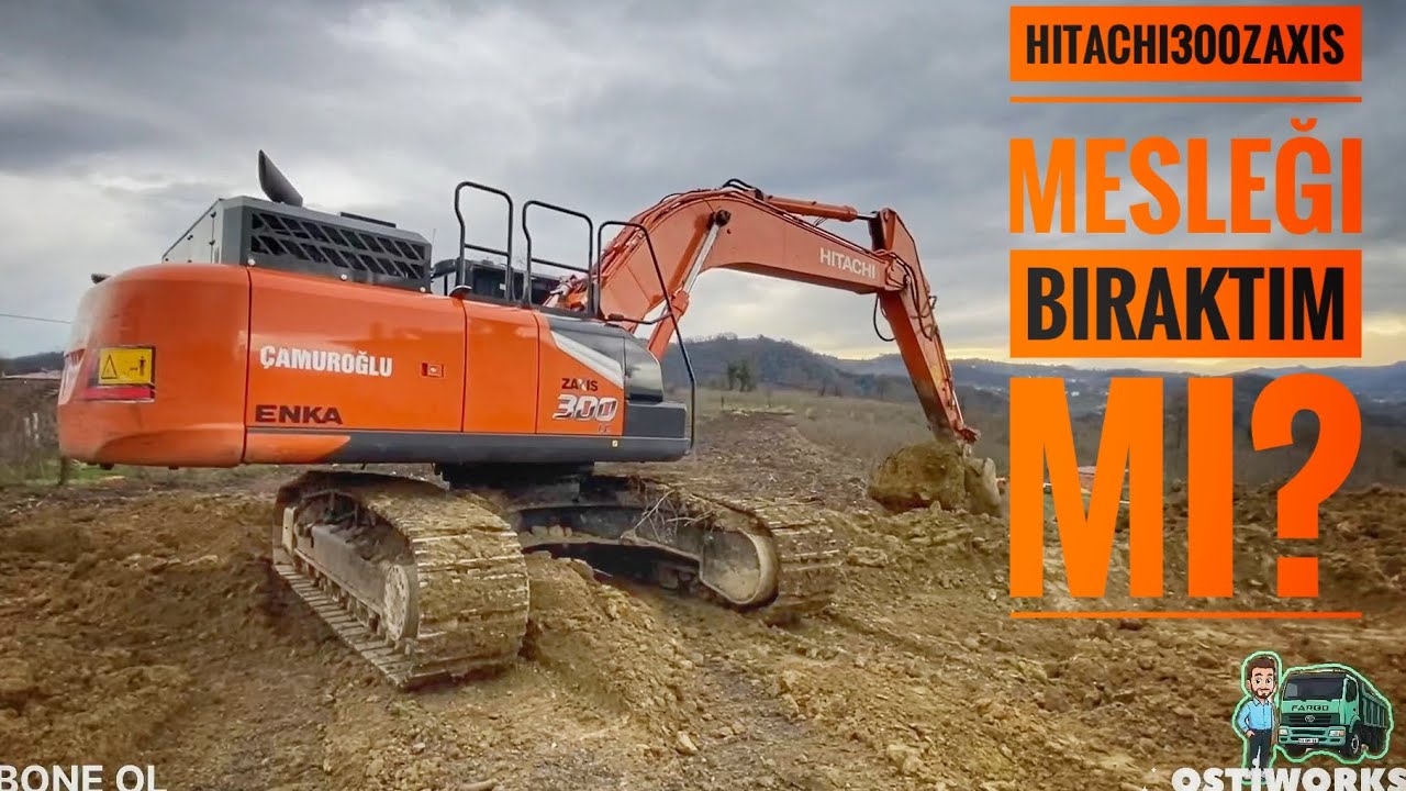 Hitachi 300 zaxis Ekskavatör Kullandım | 30Tonluk Dev Makine | Kamyona İşe Gittim 