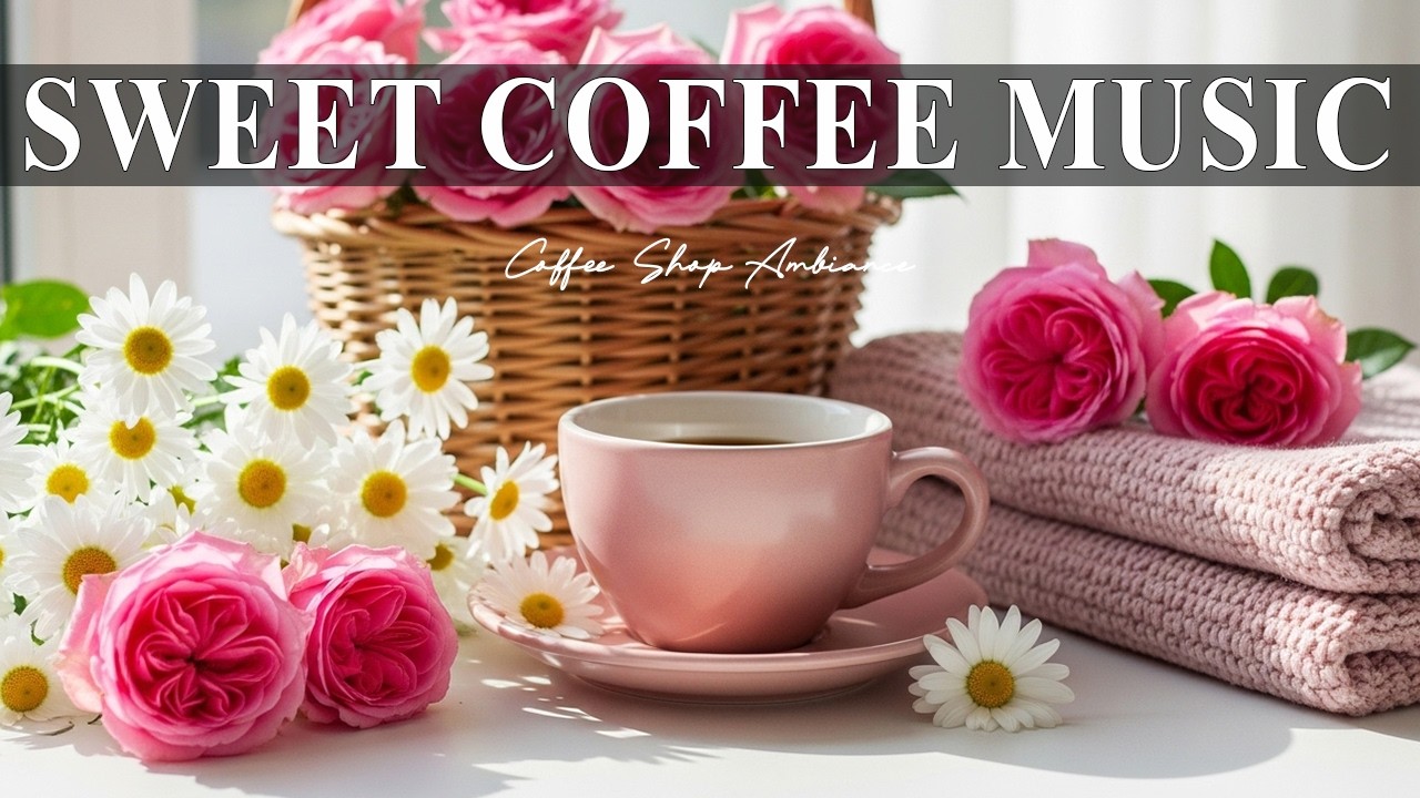 Sweet Coffee Music ☕ Coffee Shop Ambiance & Smooth Bossa Nova Piano for Happy Day.