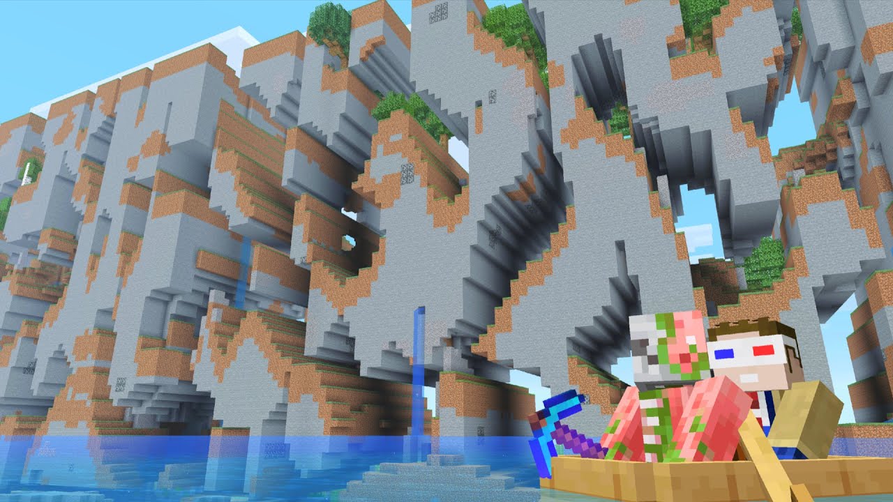 I Rebuilt The FAR LANDS In Survival Minecraft! (170,000+ Blocks)