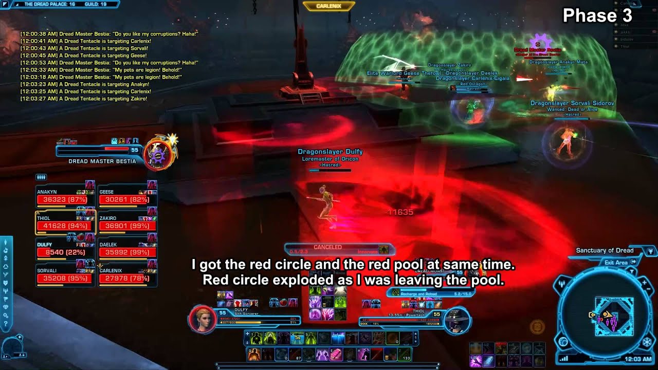 SWTOR Hardmode Dread Master Bestia - Dread Palace operation