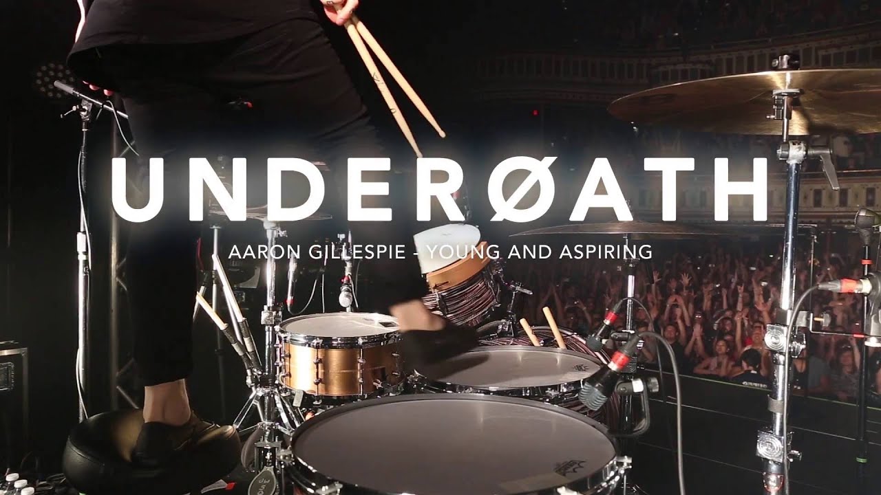 Underoath - Young and Aspiring [Aaron Gillespie] Drum Video Live [HD]
