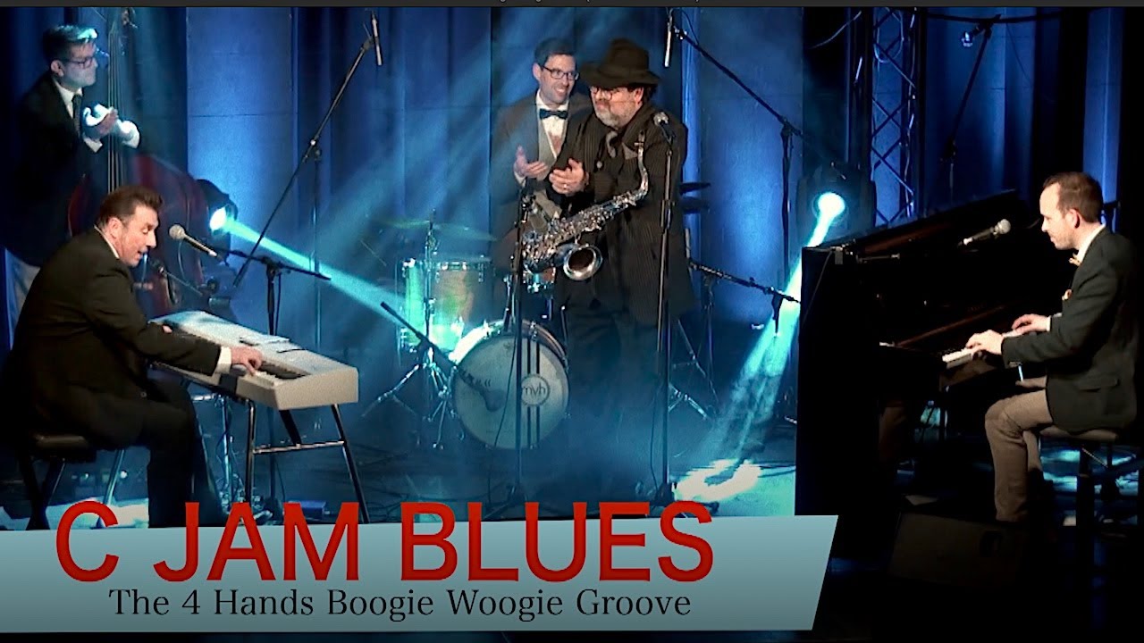 Nico Brina & Chris Conz with Band play C JAM BLUES in a boogie woogie groove