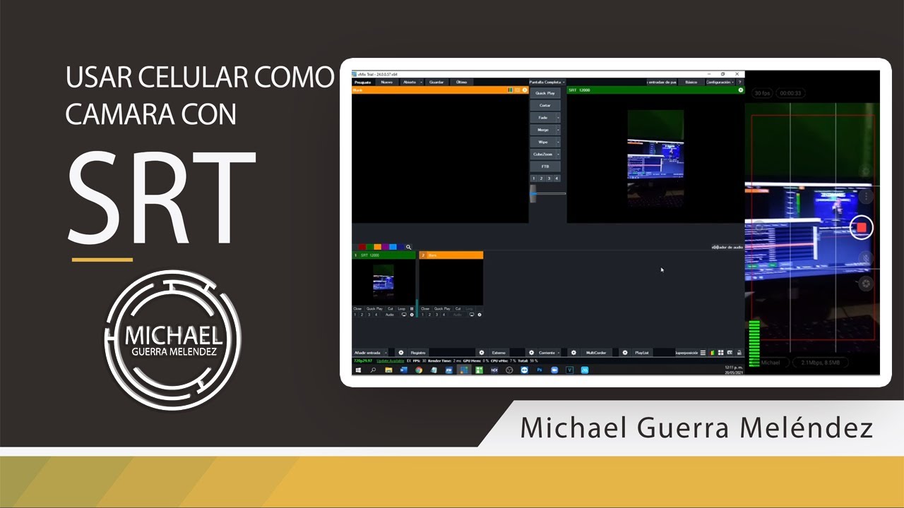 Utilizar Celular en Vmix como camara con SRT