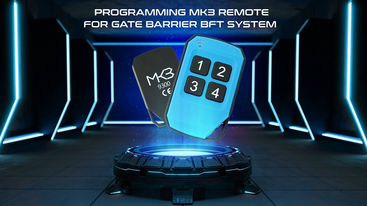 Programming MK3 Remote For Gate Barrier BFT System
