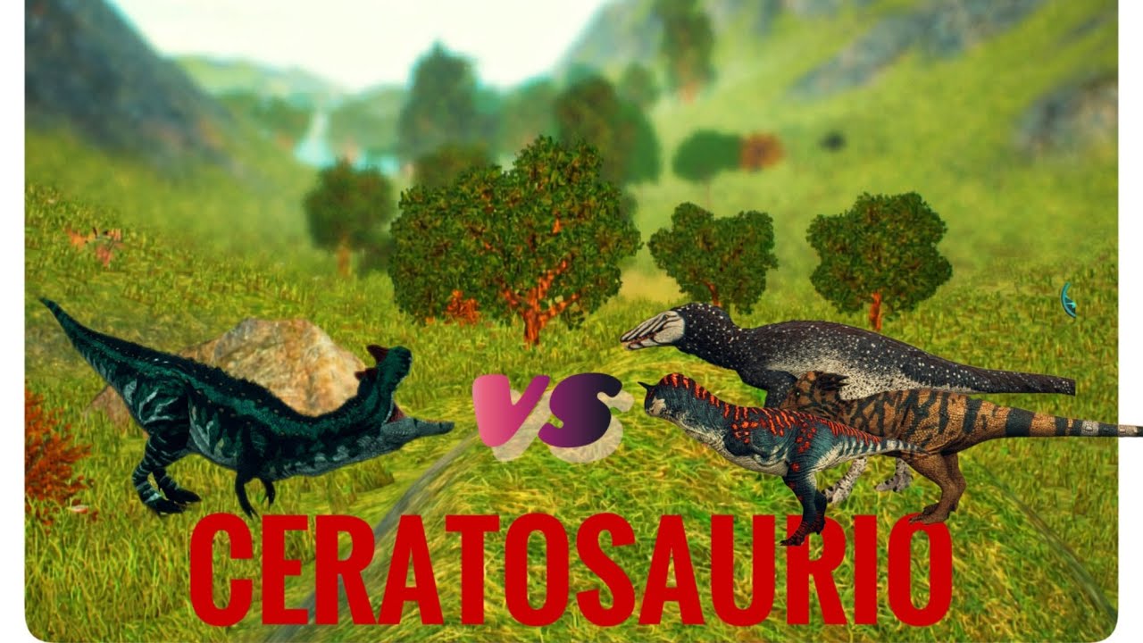 Ceratosaurio:el terror de los dinos medianos 🤔(THE CURSED ISLE🦖🤩🔥)