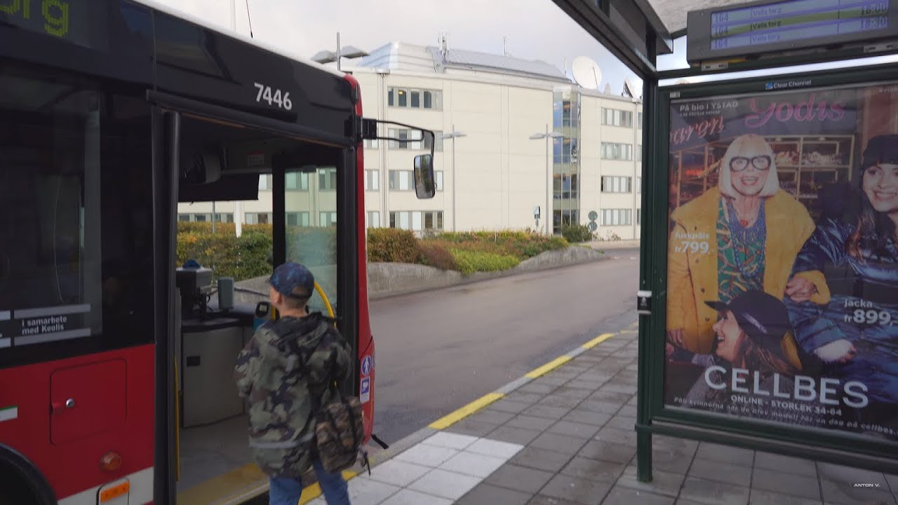 Sweden, Stockholm, bus 164 ride from Södersjukhuset to Gullmarsplan